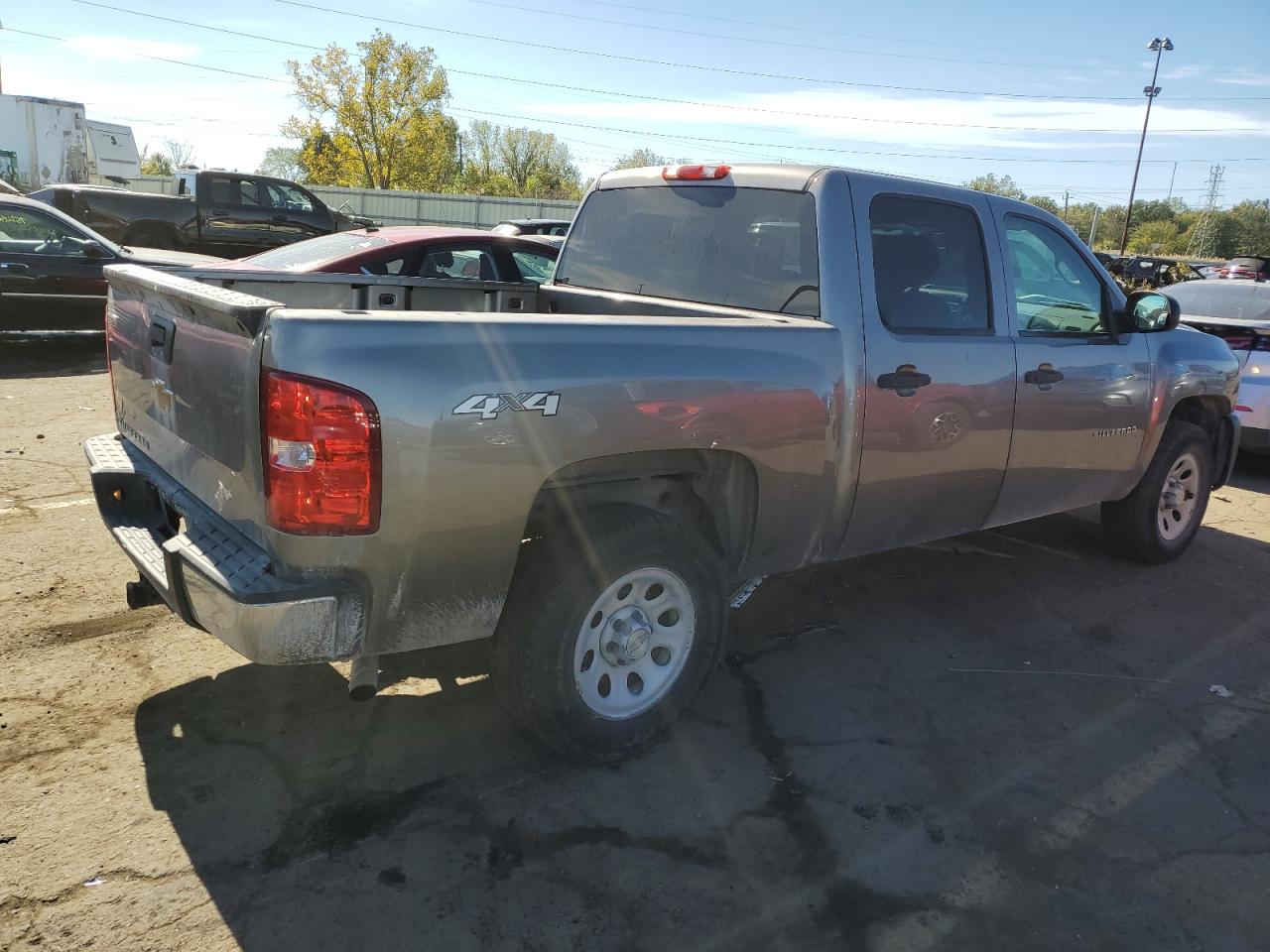 2013 Chevrolet Silverado VIN 3GCPKPEA4DG342782 Copart auction photo, side damage thumbnail 3