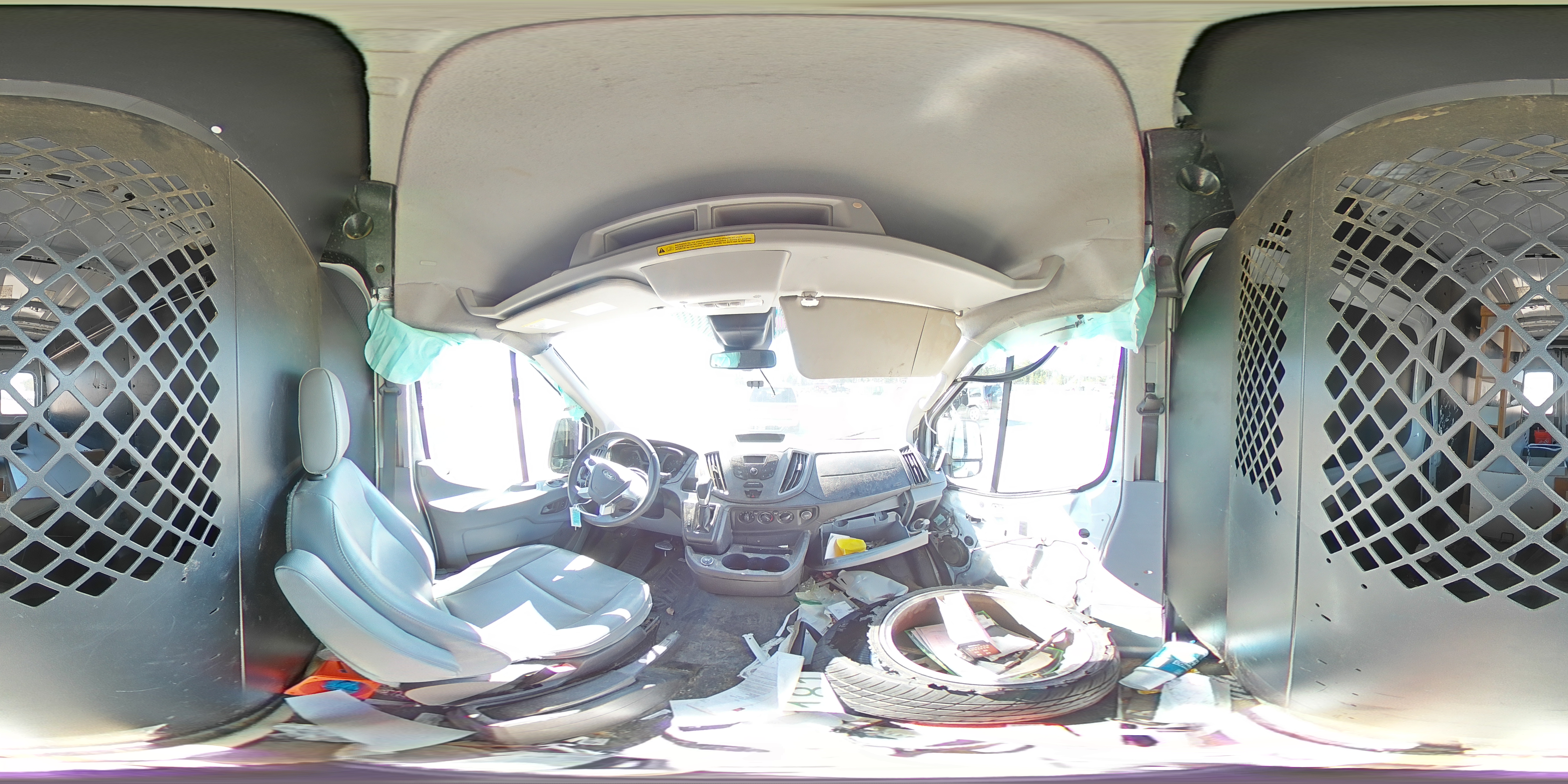 2018 Ford Transit VIN 1FTBF4XG6JKA41093 Copart auction photo, front end / side damage thumbnail 13