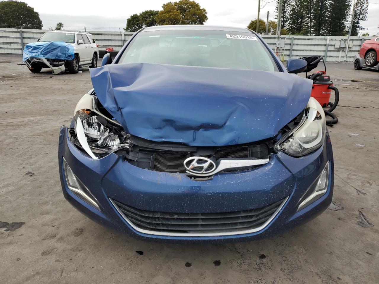 2016 Hyundai Elantra VIN 5NPDH4AE5GH722783 Copart auction photo, frame damage / front end damage thumbnail 5