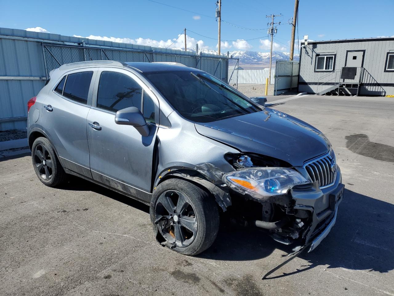 2014 Buick Encore VIN KL4CJHSB5EB624566 Copart auction photo, front end damage thumbnail 4