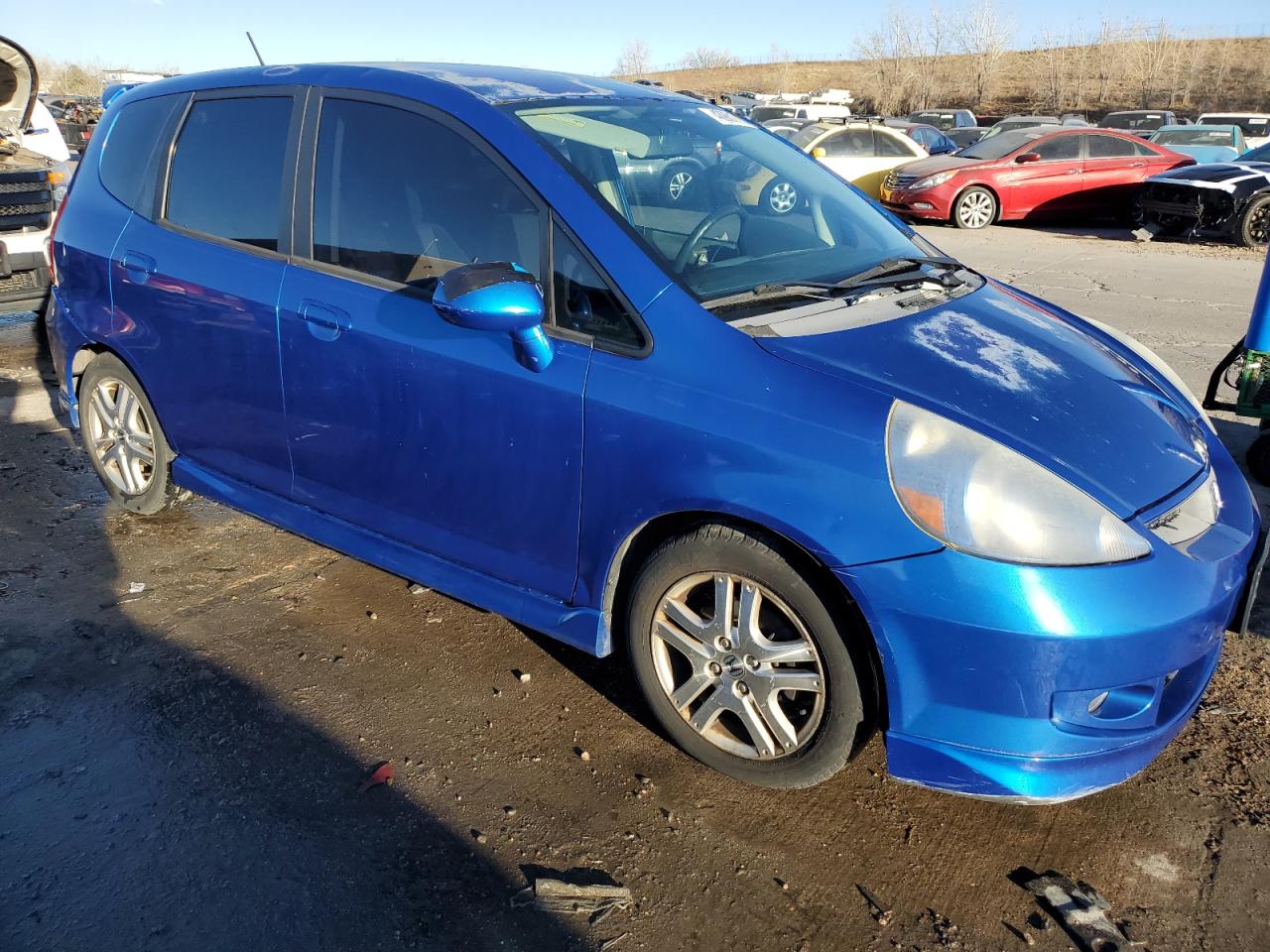 2007 Honda Fit VIN JHMGD386X7S047773 Copart auction photo, rear end damage thumbnail 4