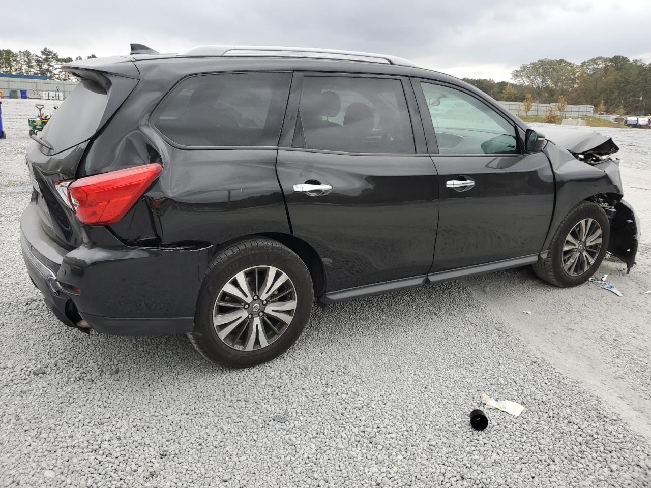 2019 Nissan Pathfinder VIN 5N1DR2MNXKC638181 Copart auction photo, front end / rear end damage thumbnail 3