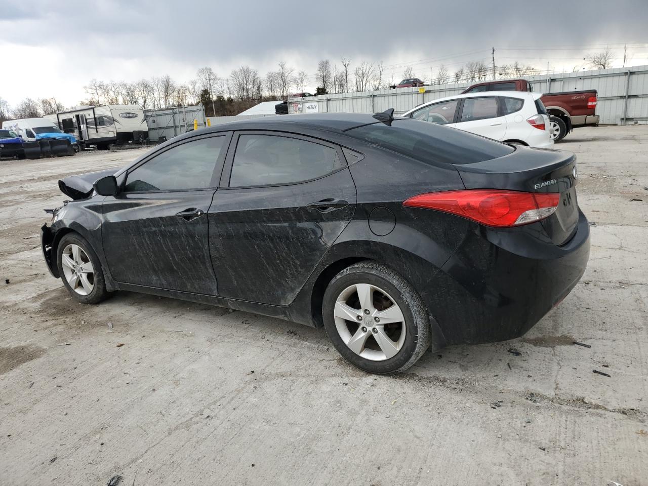 2013 Hyundai Elantra VIN 5NPDH4AE3DH173015 Copart auction photo, front end damage thumbnail 2