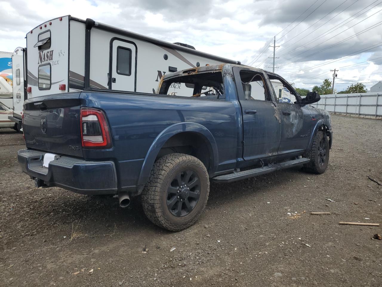 2022 RAM 3500 VIN 3C63R3EL5NG161509 Copart auction photo, burn damage thumbnail 3