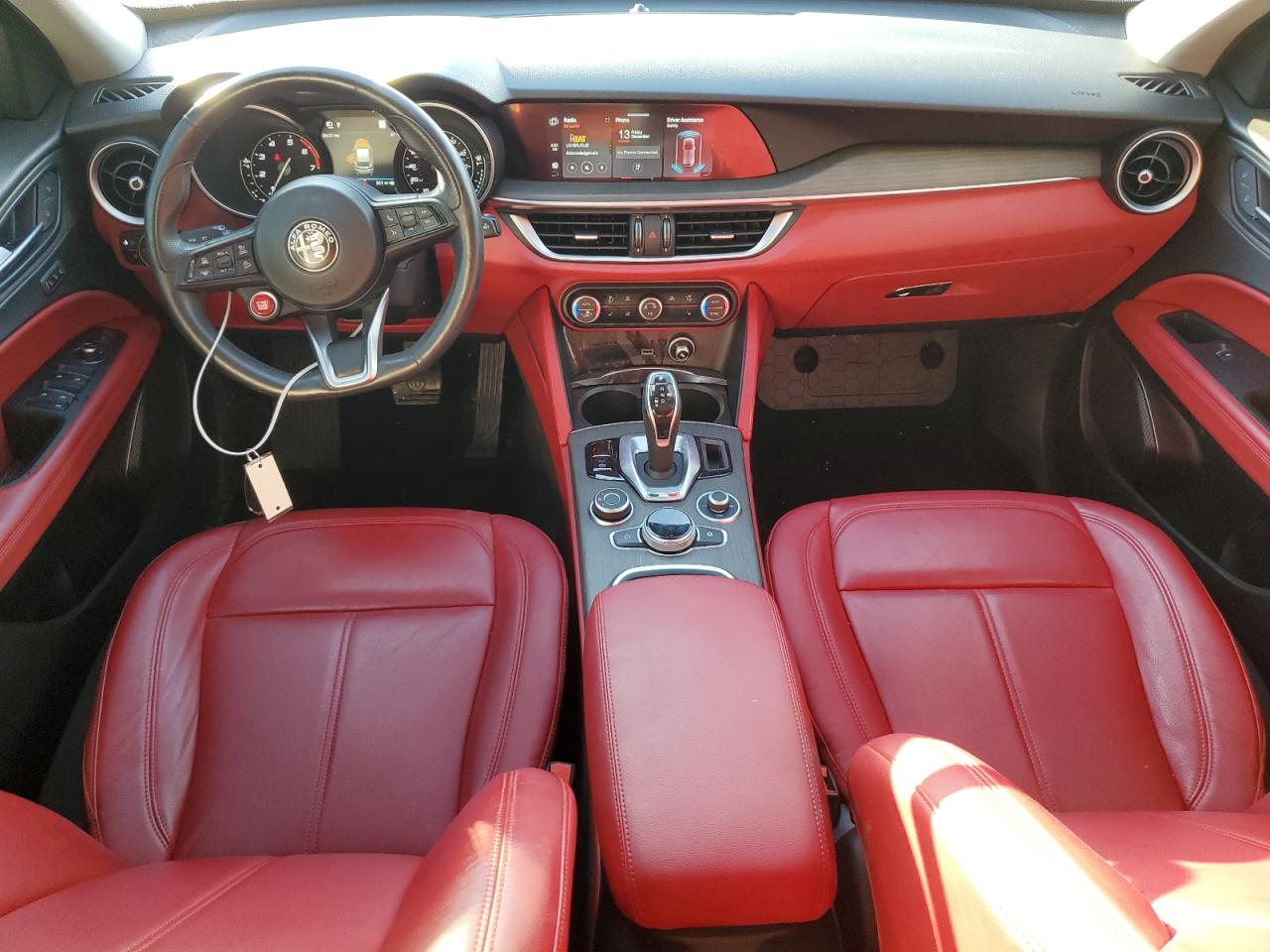 2021 Alfa Romeo Stelvio VIN ZASPAKBN8M7D19909 Copart auction photo, front end damage thumbnail 8