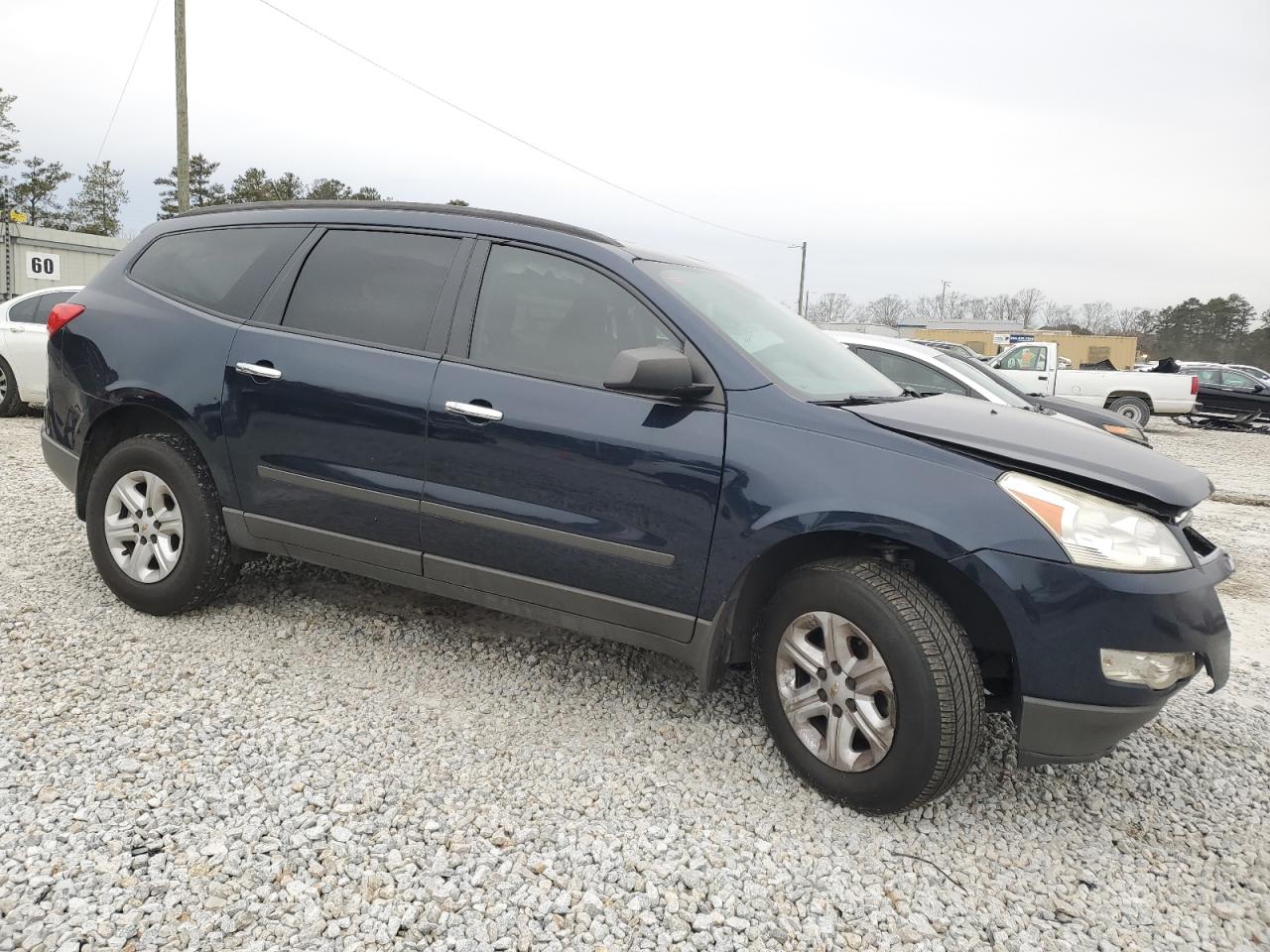 2011 Chevrolet Traverse VIN 1GNKRFED6BJ301633 Copart auction photo, front end / mechanical damage thumbnail 4