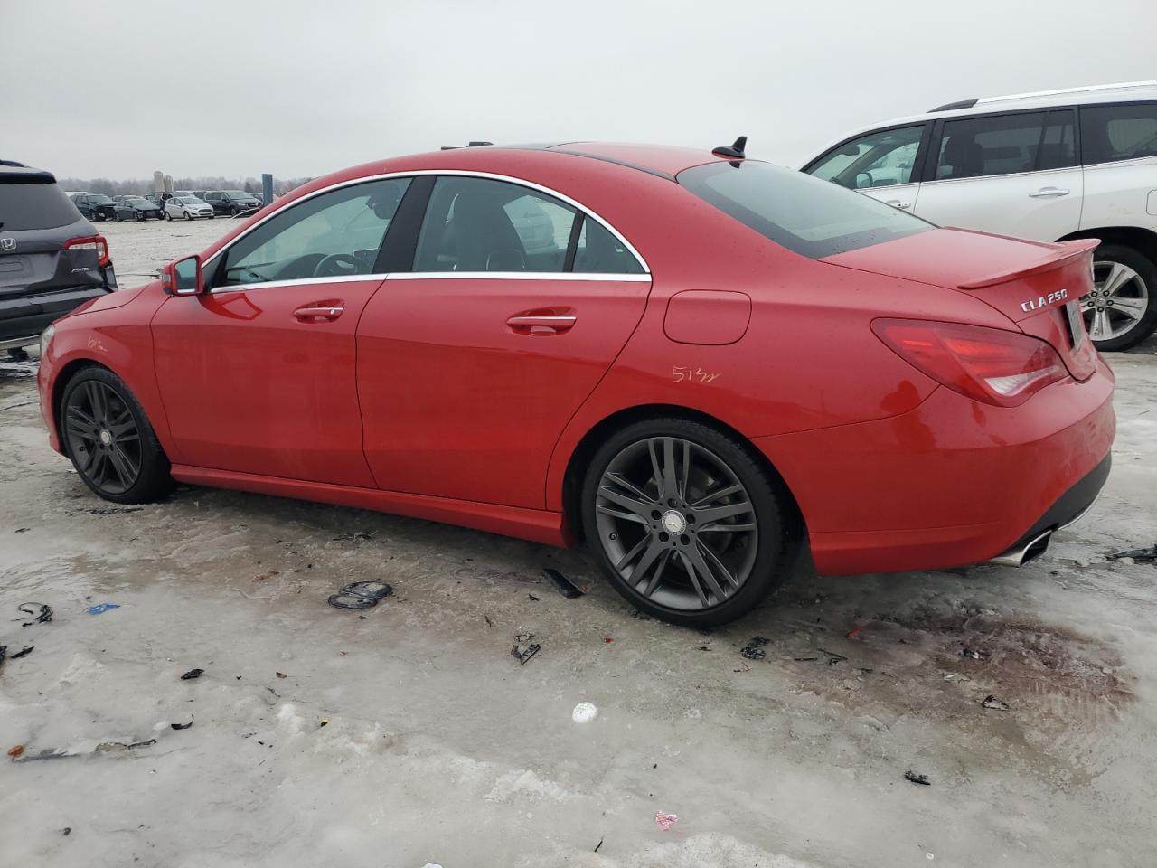 2015 Mercedes-Benz CLA-klasse VIN WDDSJ4EB2FN268492 Copart auction photo, rear end damage thumbnail 2