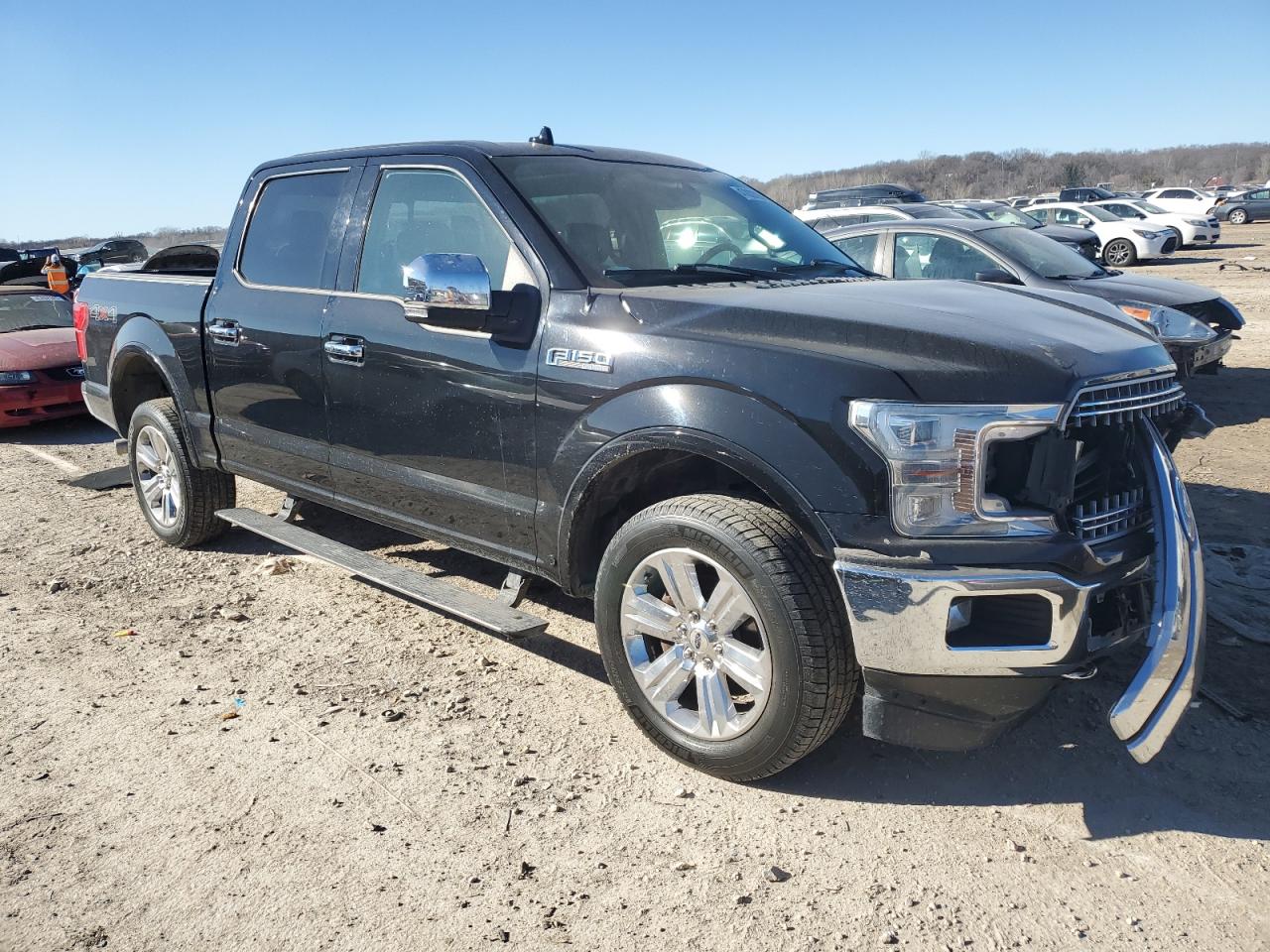2018 Ford F-150 VIN 1FTEW1EG0JFD25424 Copart auction photo, front end / undercarriage damage thumbnail 4
