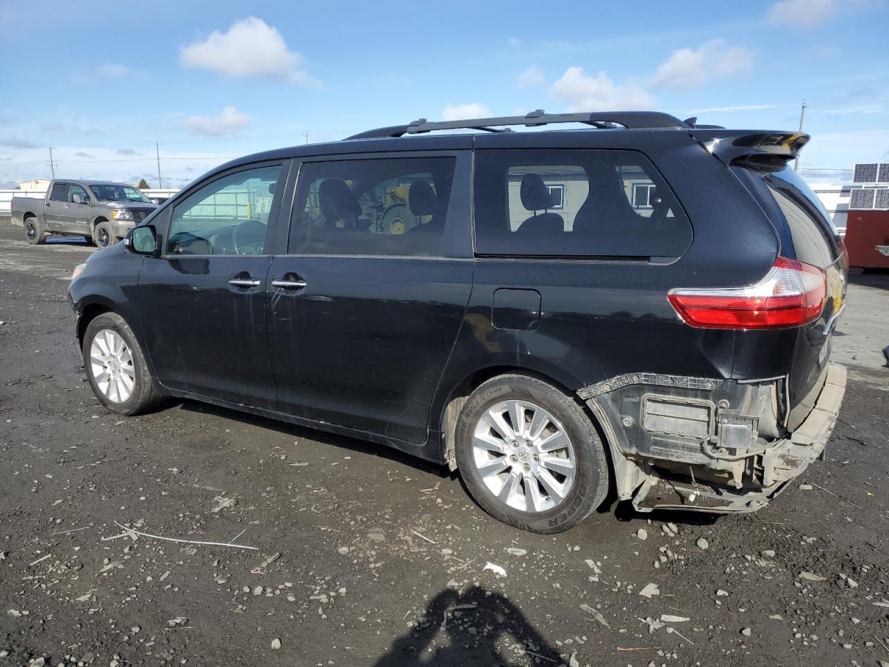 2015 Toyota Sienna VIN 5TDDK3DC8FS113170 Copart auction photo, all over damage thumbnail 2