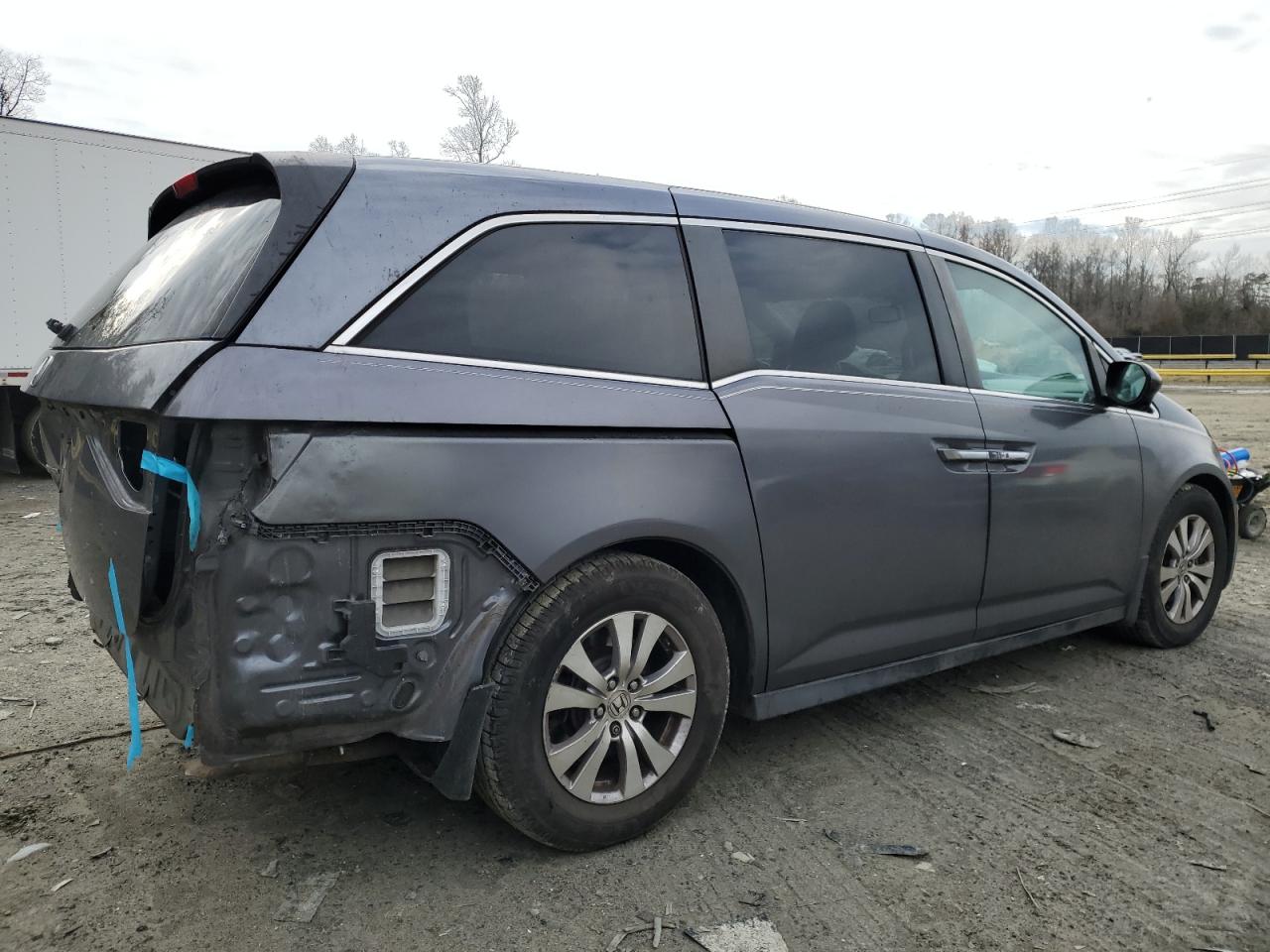 2014 Honda Odyssey VIN 5FNRL5H66EB064184 Copart auction photo, rear end damage thumbnail 3