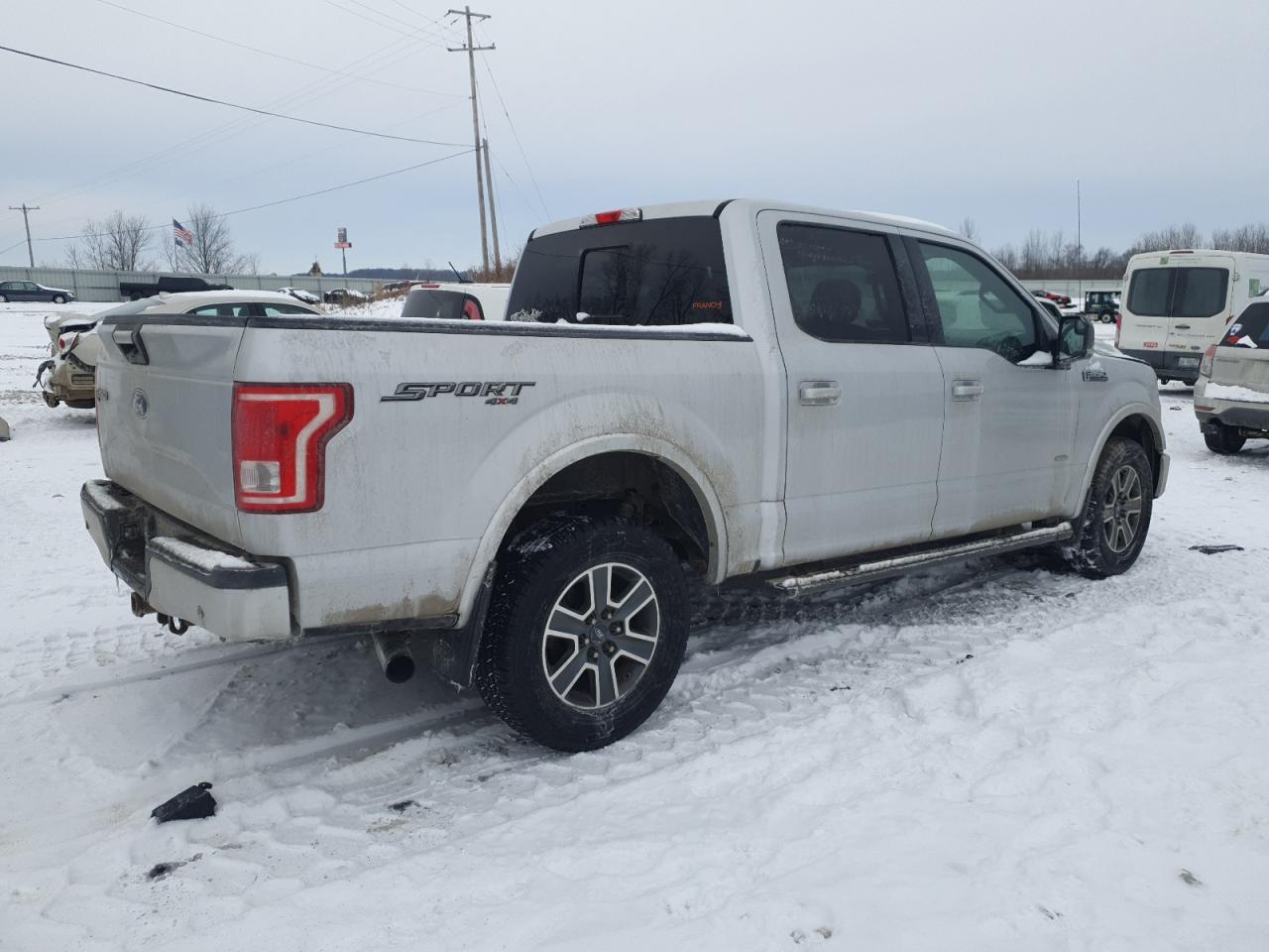 2016 Ford F-150 VIN 1FTEW1EP6GKF09153 Copart auction photo, front end / side damage thumbnail 3