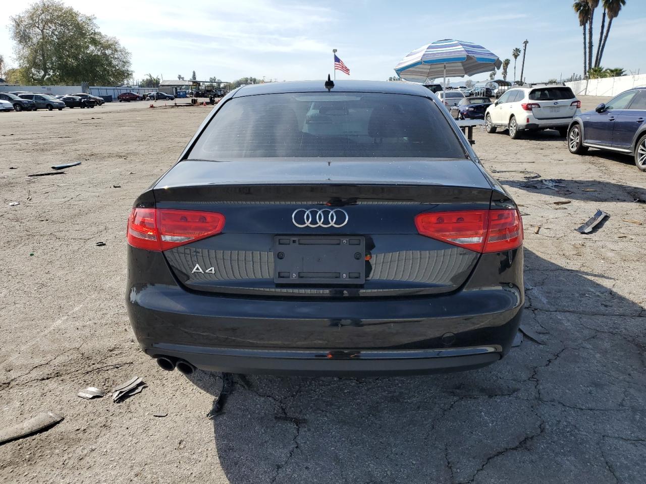 2014 Audi A4 VIN WAUAFAFL6EN003633 Copart auction photo, side damage thumbnail 6