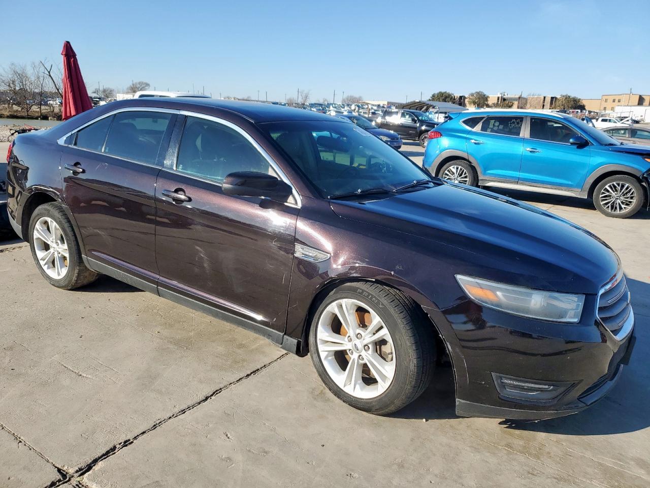 2014 Ford Taurus VIN 1FAHP2E80EG169867 Copart auction photo, side damage thumbnail 4