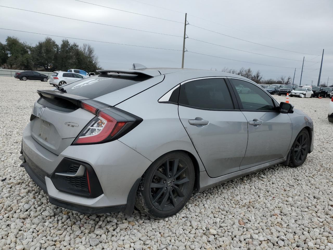 2021 Honda Civic VIN SHHFK7H62MU210675 Copart auction photo, rear end / side damage thumbnail 3