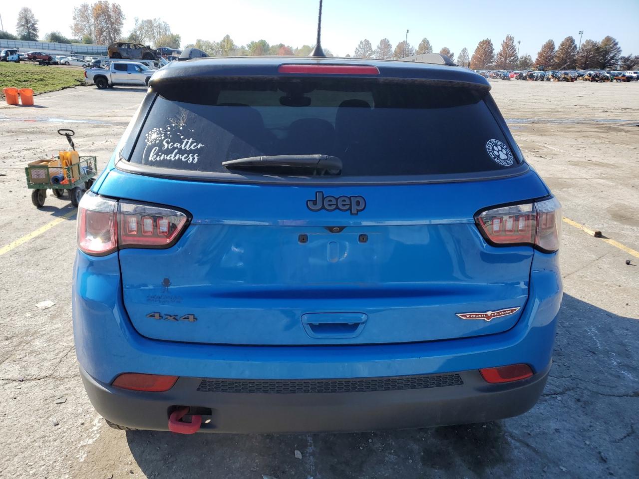 2018 Jeep Compass VIN 3C4NJDDB4JT129854 Copart auction photo, front end damage thumbnail 6