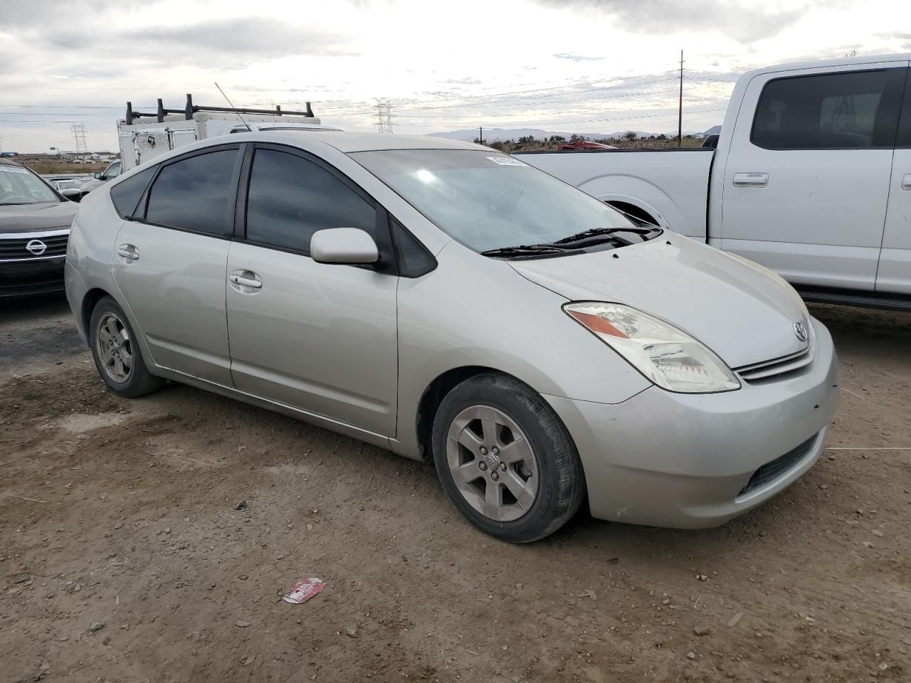 2005 Toyota Prius VIN JTDKB20U153028350 Copart auction photo, rear end / front end damage thumbnail 4