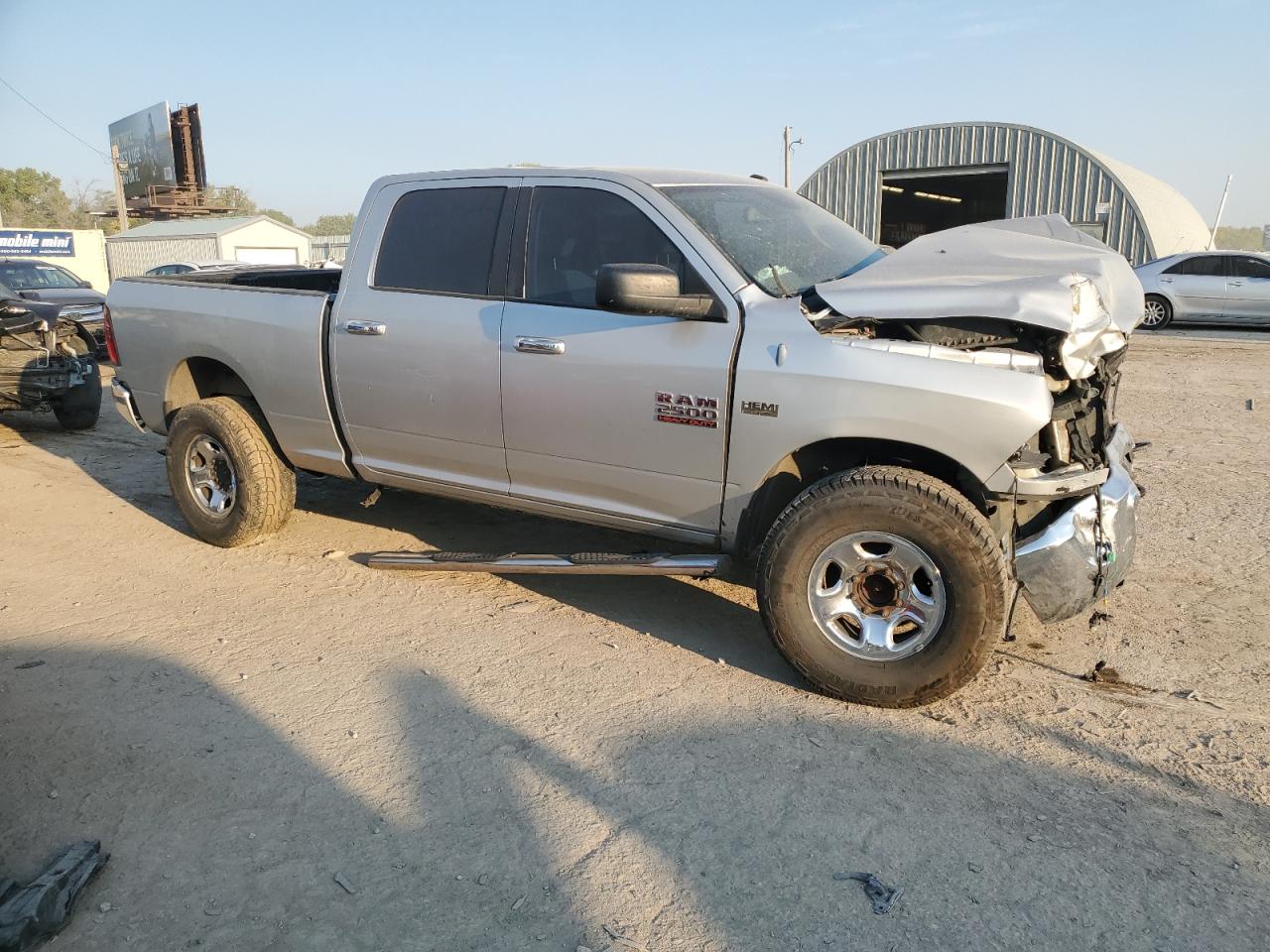 2013 RAM 2500 VIN 3C6TR5DT3DG529486 Copart auction photo, front end / all over damage thumbnail 4