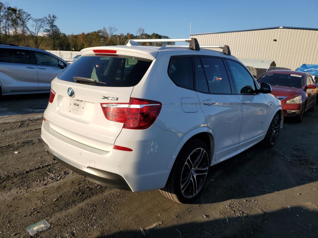 2016 BMW X3 VIN 5UXWX9C57G0D82914 Copart auction photo, front end / undercarriage damage thumbnail 3