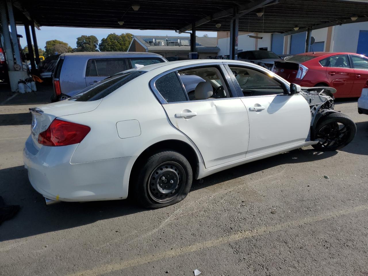 2011 Infiniti G VIN JN1CV6AP6BM508291 Copart auction photo, all over damage thumbnail 3