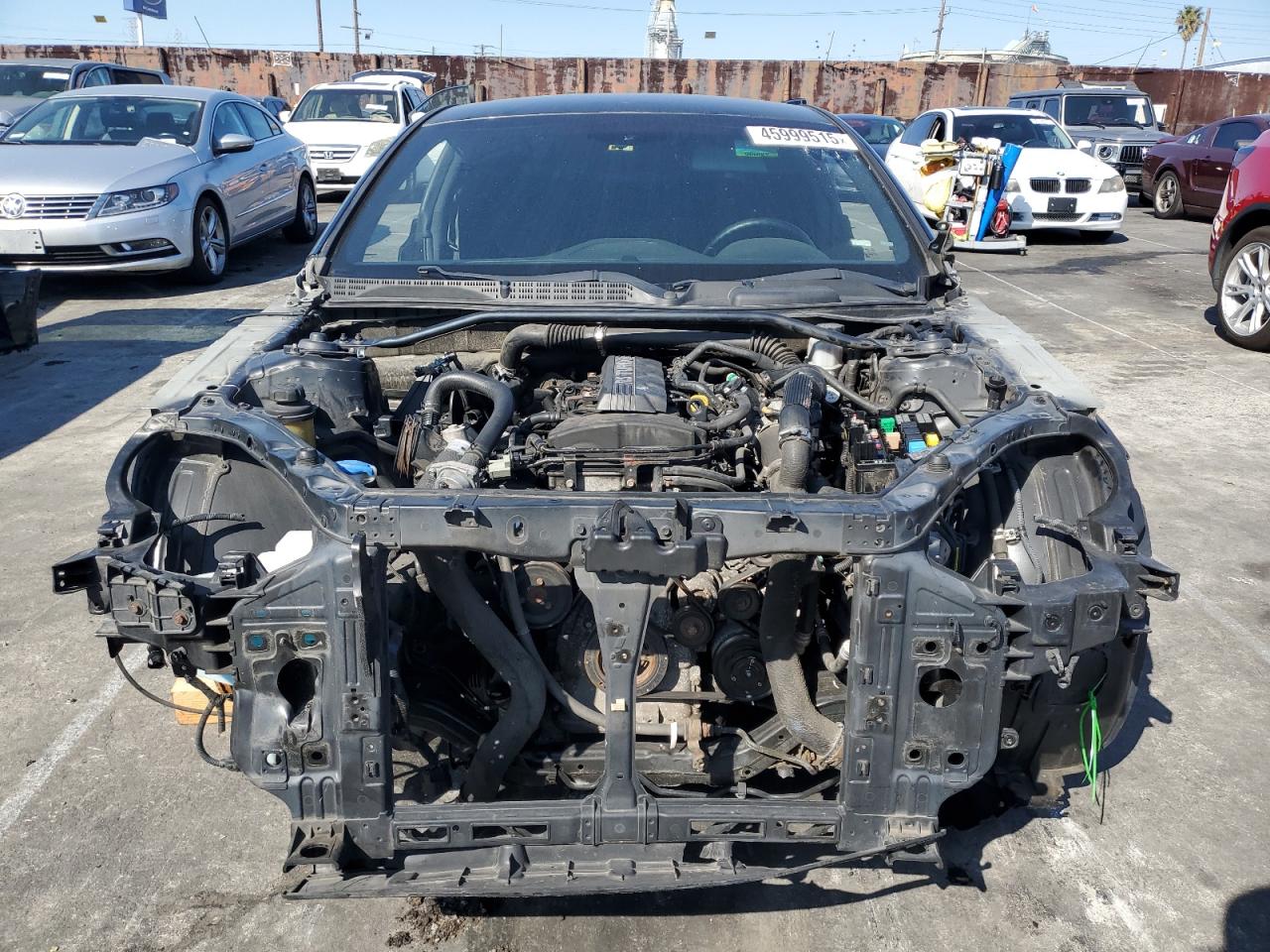 2014 Hyundai Genesis VIN KMHHT6KD9EU114281 Copart auction photo, vandalism / stripped damage thumbnail 5