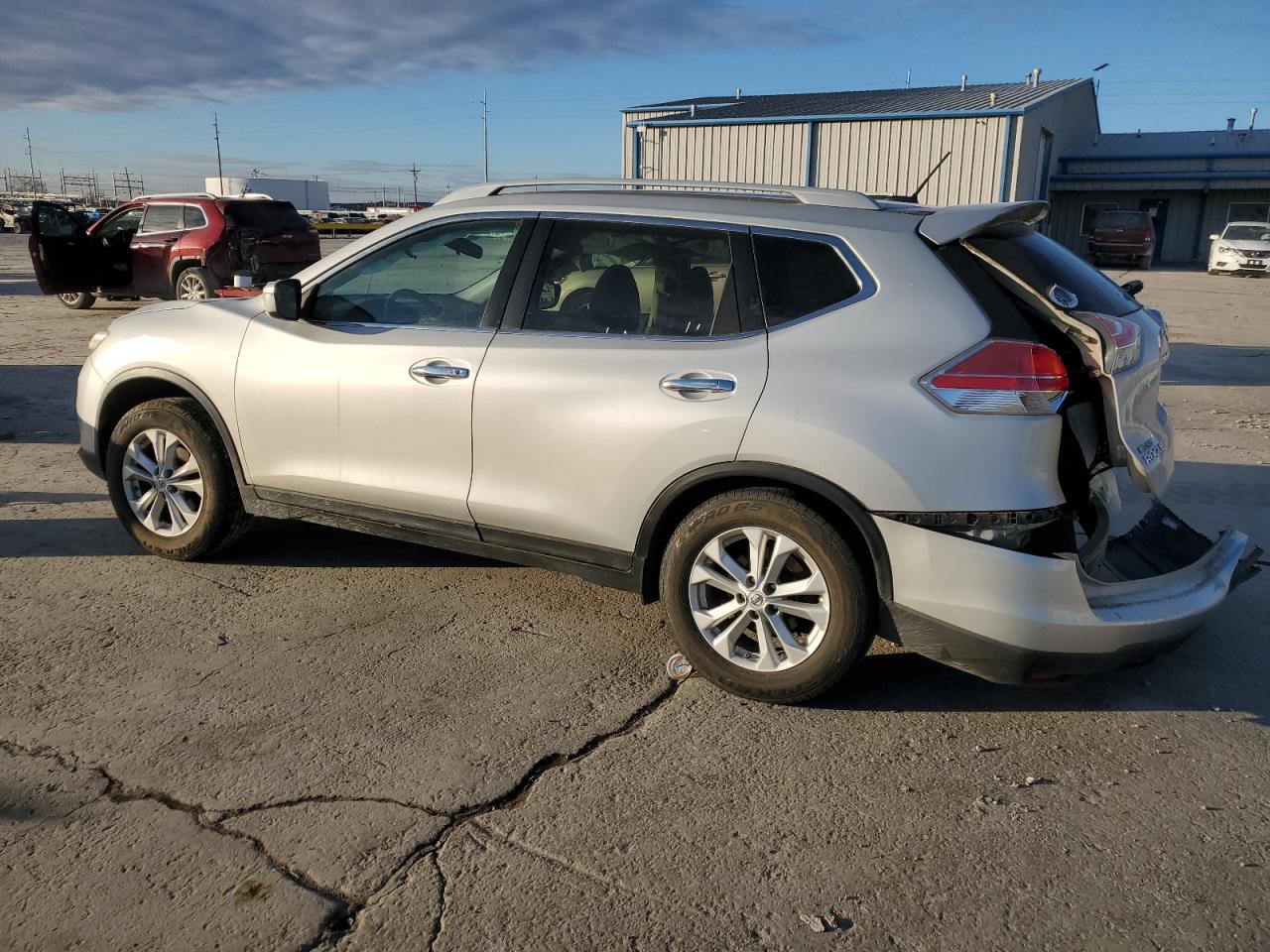 2014 Nissan Rogue VIN 5N1AT2MT8EC827547 Copart auction photo, rear end / side damage thumbnail 2