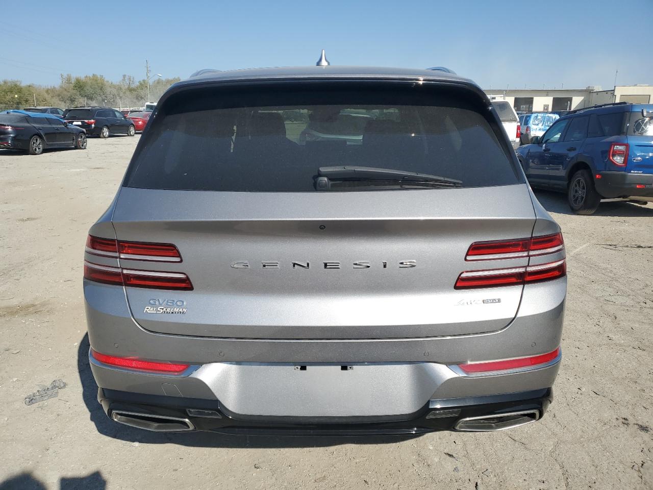 2021 Genesis Gv80 VIN KMUHCESC8MU049201 Copart auction photo, front end / minor dent/scratches damage thumbnail 6