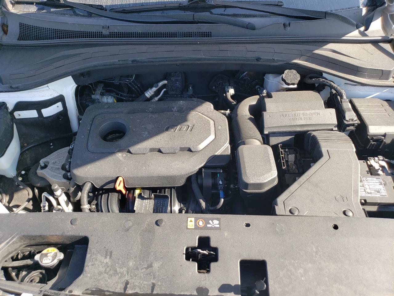 2019 Hyundai Santa Fe VIN 5NMS2CAD6KH102637 Copart auction photo, front end / side damage thumbnail 12
