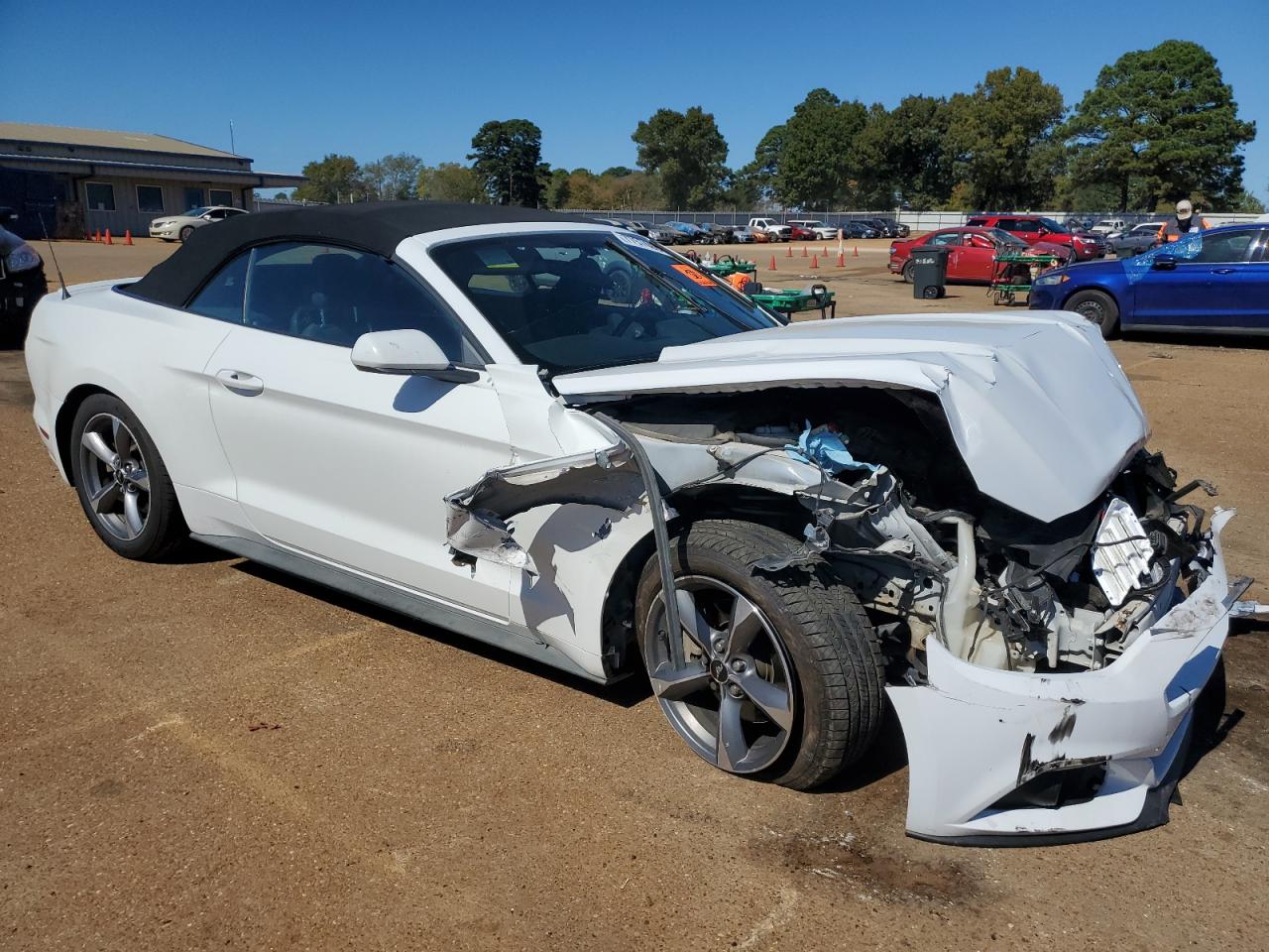 2015 Ford Mustang VIN 1FATP8EM3F5383064 Copart auction photo, front end / mechanical damage thumbnail 4