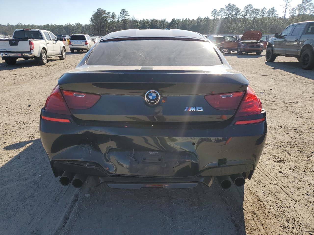 2014 BMW M6 VIN WBS6C9C51ED466932 Copart auction photo, rear end damage thumbnail 6