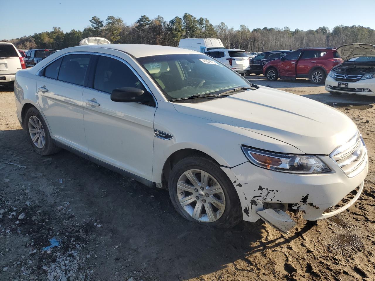 2010 Ford Taurus VIN 1FAHP2DW3AG153902 Copart auction photo, front end / side damage thumbnail 4