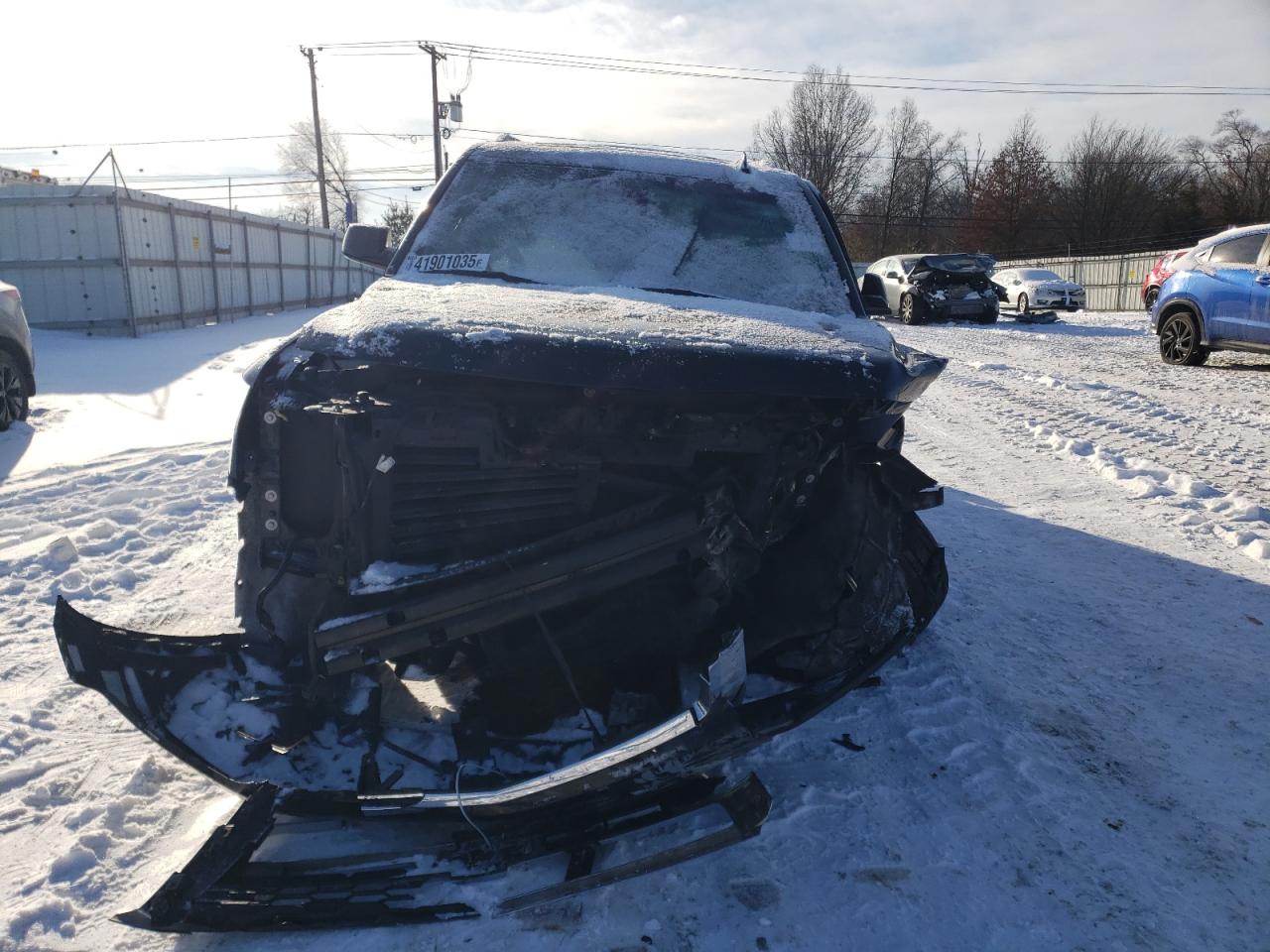 2017 Chevrolet Tahoe VIN 1GNSKBKCXHR159127 Copart auction photo, front end / rear end damage thumbnail 5