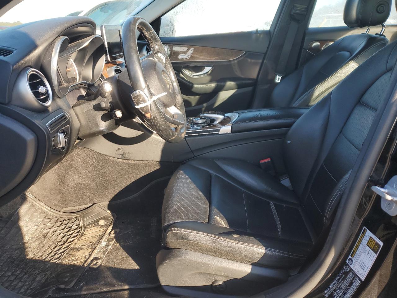 2015 Mercedes-Benz C-klasse VIN 55SWF4KB6FU001225 Copart auction photo, side / minor dent/scratches damage thumbnail 7