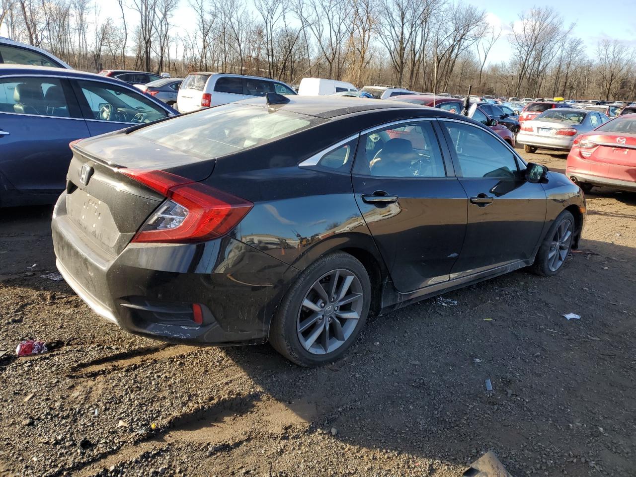 2020 Honda Civic VIN 19XFC1F71LE219167 Copart auction photo, front end damage thumbnail 3