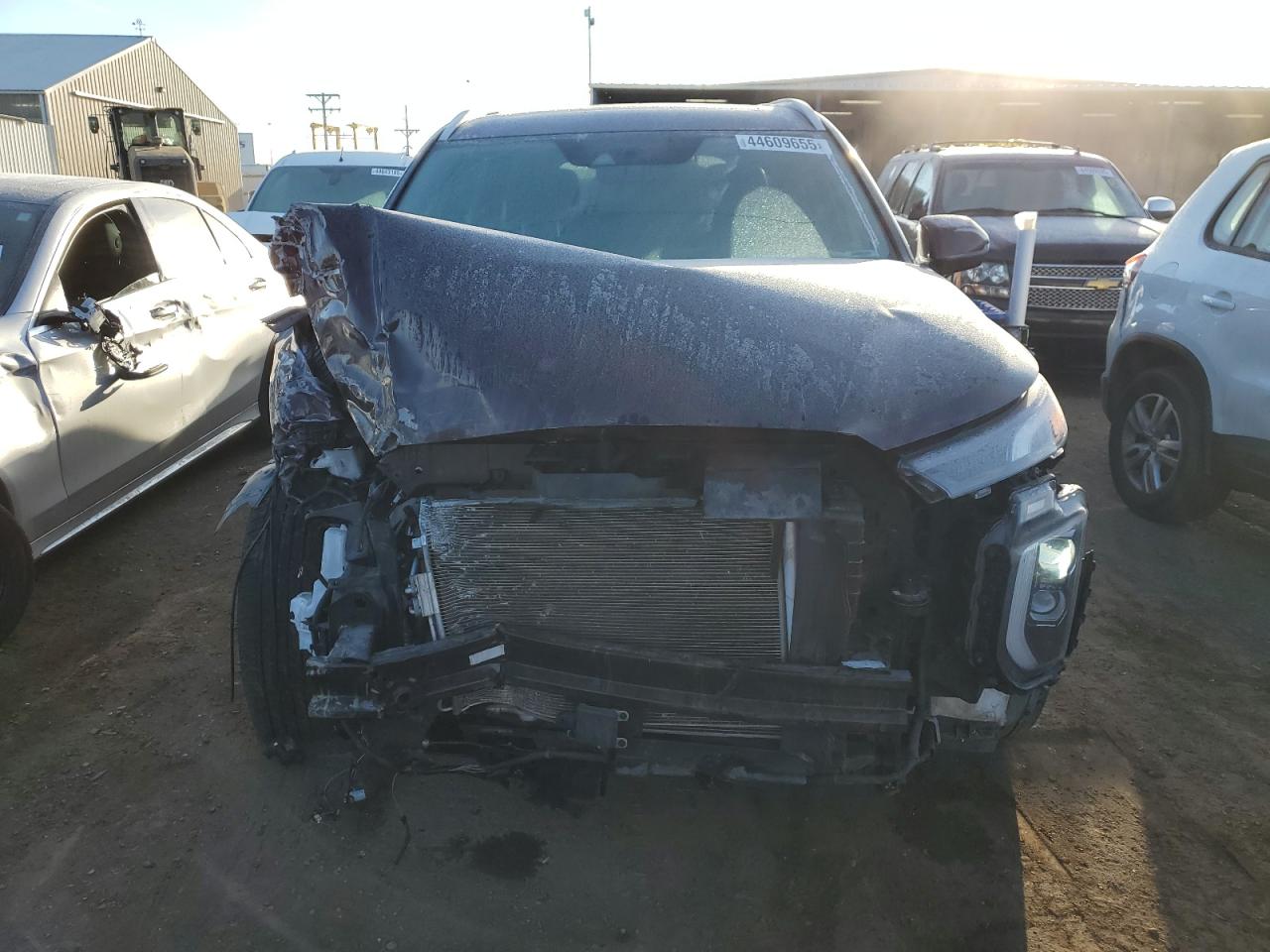 2022 Hyundai Palisade VIN KM8R4DHE4NU355347 Copart auction photo, front end damage thumbnail 5