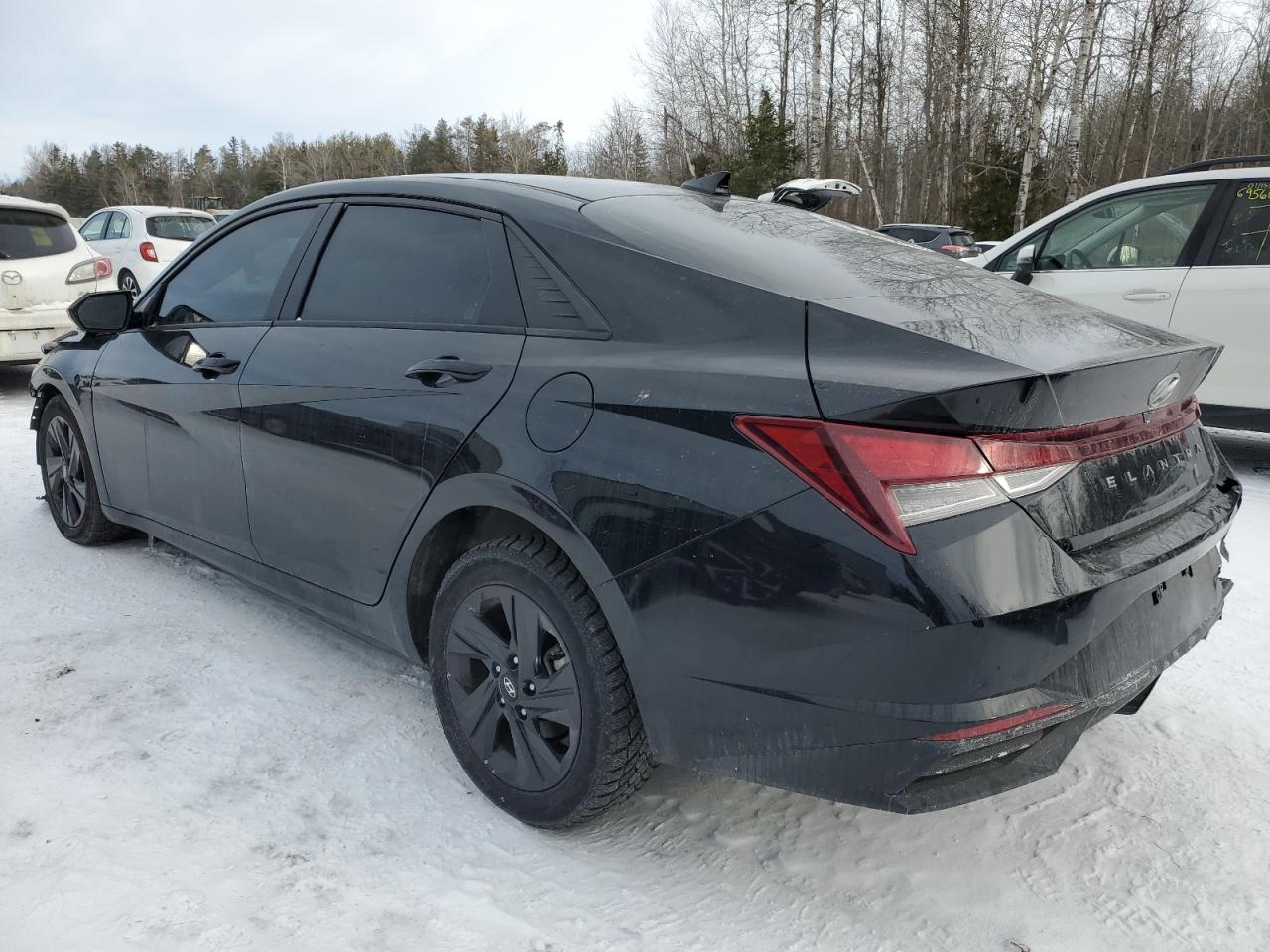 2021 Hyundai Elantra VIN KMHLM4AG9MU090988 Copart auction photo, front end / rear end damage thumbnail 2