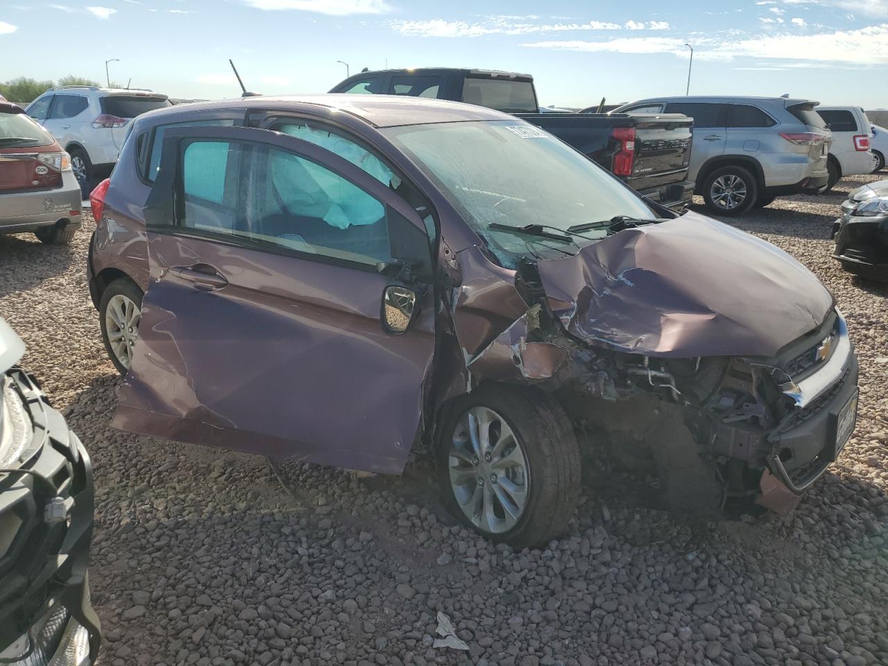 2019 Chevrolet Spark VIN KL8CD6SA1KC709444 Copart auction photo, all over damage thumbnail 4