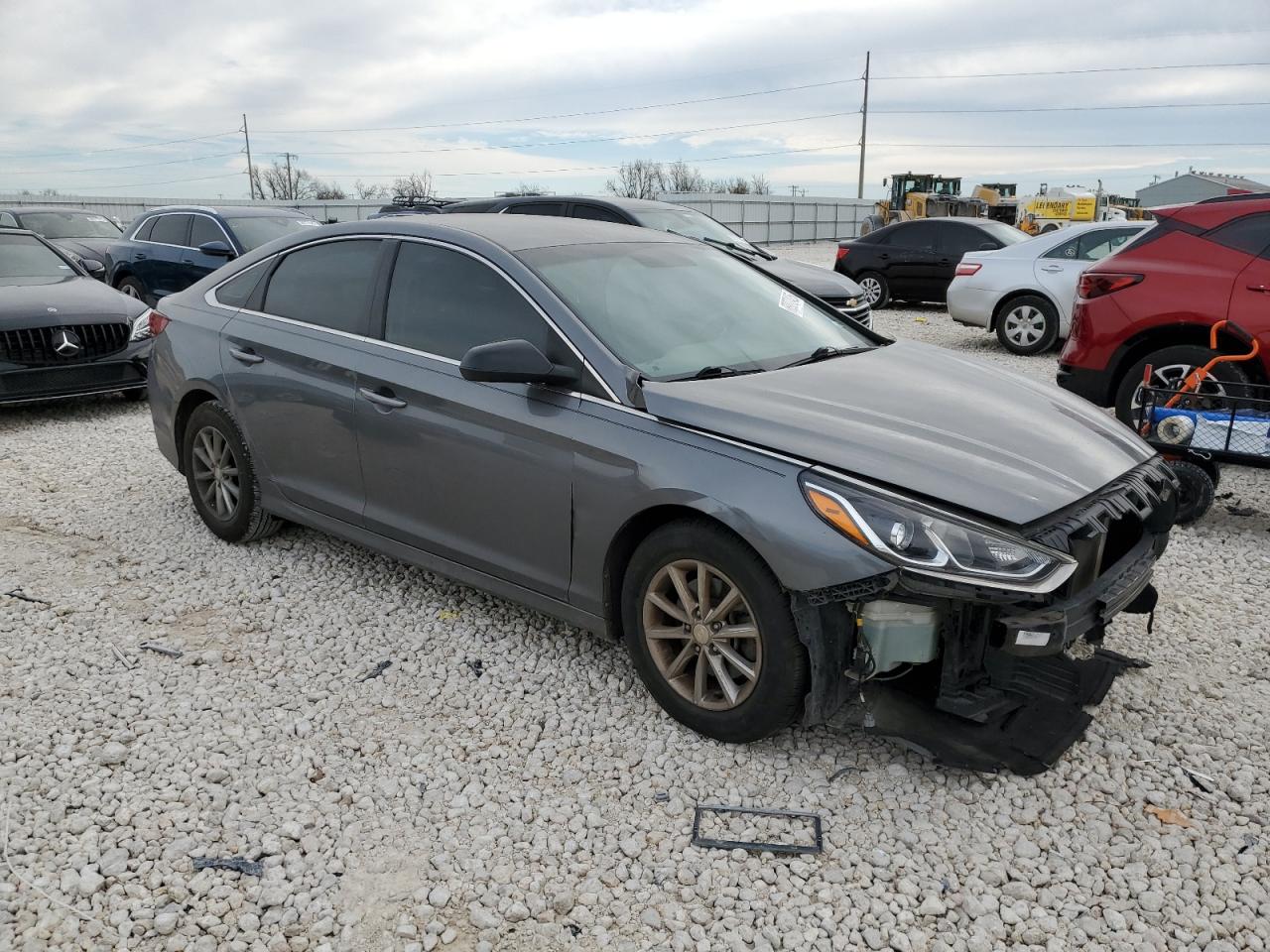 2019 Hyundai Sonata VIN 5NPE24AF8KH776716 Copart auction photo, front end damage thumbnail 4