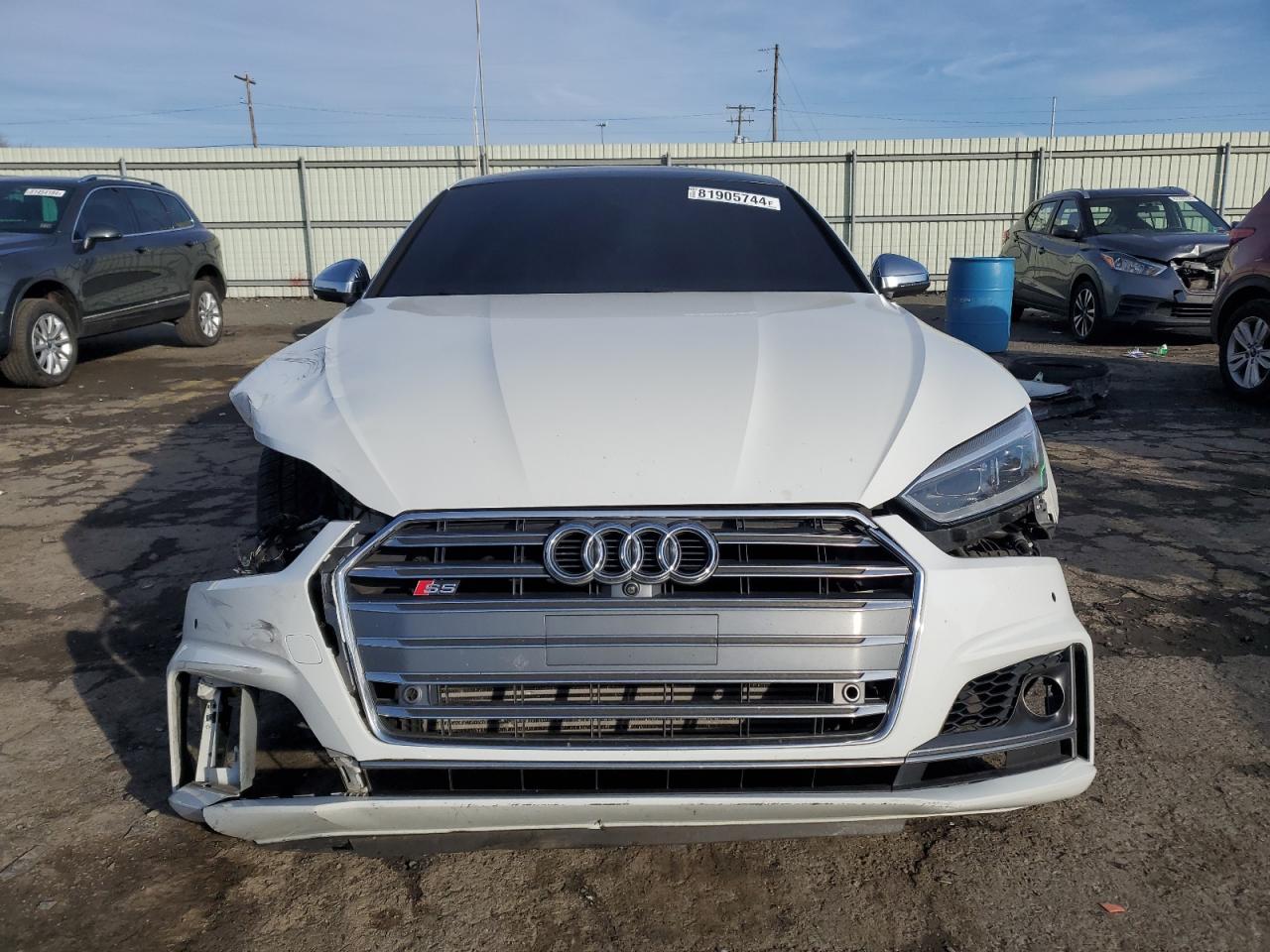 2018 Audi RS5 VIN WAUC4CF56JA037620 Copart auction photo, front end damage thumbnail 5