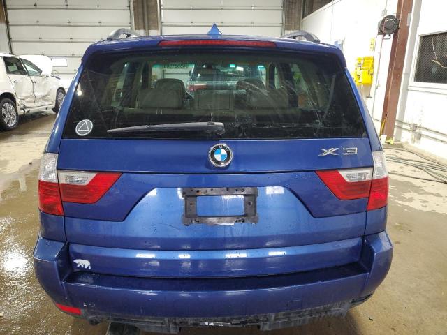 2008 BMW X3 VIN WBXPC93428WJ02985 Copart auction photo, front end / rear end damage thumbnail 6