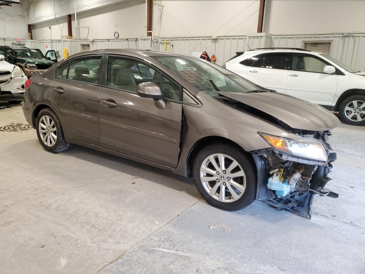 2012 Honda Civic VIN 19XFB2F82CE006651 Copart auction photo, front end damage thumbnail 4