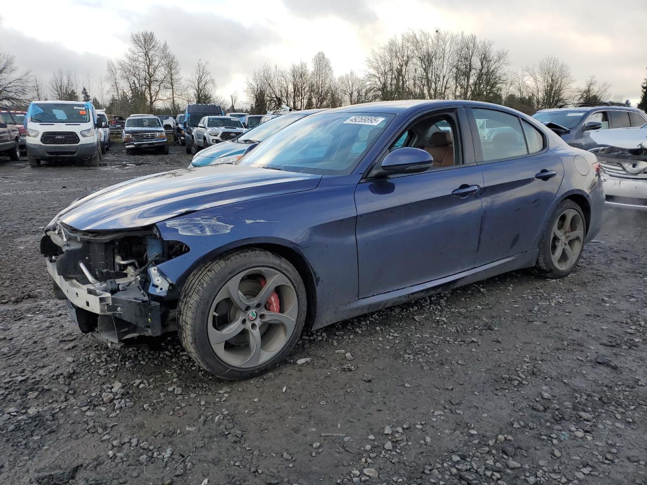 2017 Alfa Romeo Giulia VIN ZARFAEEN9H7557264 - Copart auction photo
