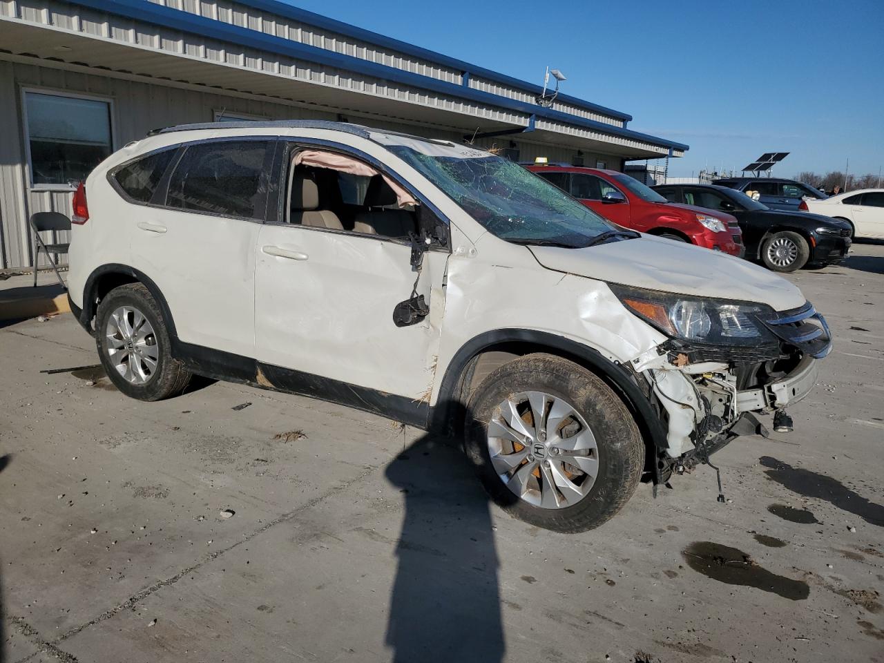 2014 Honda CR-V VIN 5J6RM4H76EL102083 Copart auction photo, all over damage thumbnail 4