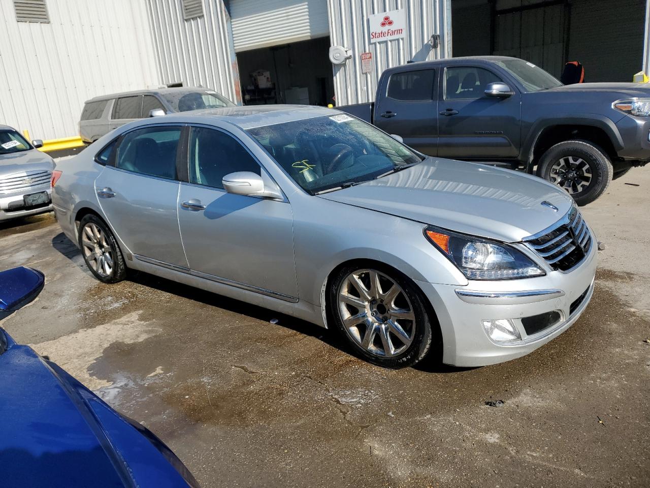 2013 Hyundai Equus VIN KMHGH4JH2DU065994 Copart auction photo, front end damage thumbnail 4