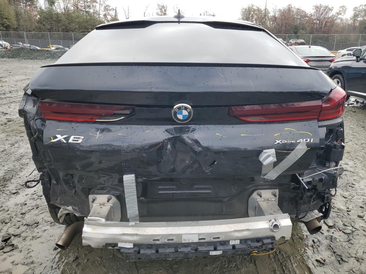 2021 BMW X6 VIN 5UXCY6C05M9G89833 Copart auction photo, rear end damage thumbnail 6