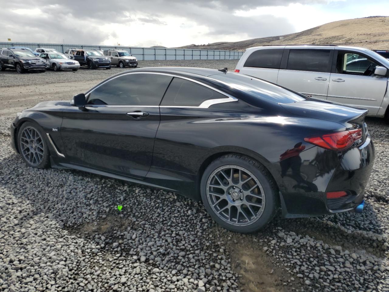 2017 Infiniti Q60 VIN JN1EV7ELXHM551952 Copart auction photo, front end damage thumbnail 2