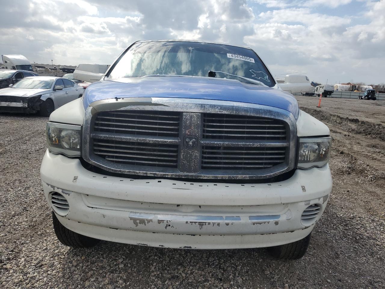 2004 Dodge RAM VIN 1D7HA18DX4S778691 Copart auction photo, rear end / front end damage thumbnail 5