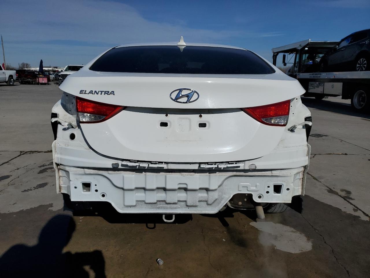 2013 Hyundai Elantra VIN 5NPDH4AE2DH312437 Copart auction photo, all over damage thumbnail 6