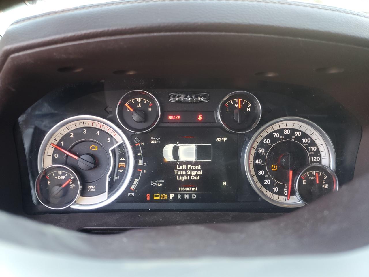 2013 RAM 2500 VIN 3C6UR5FL1DG536230 Copart auction photo, front end / rear end damage thumbnail 9