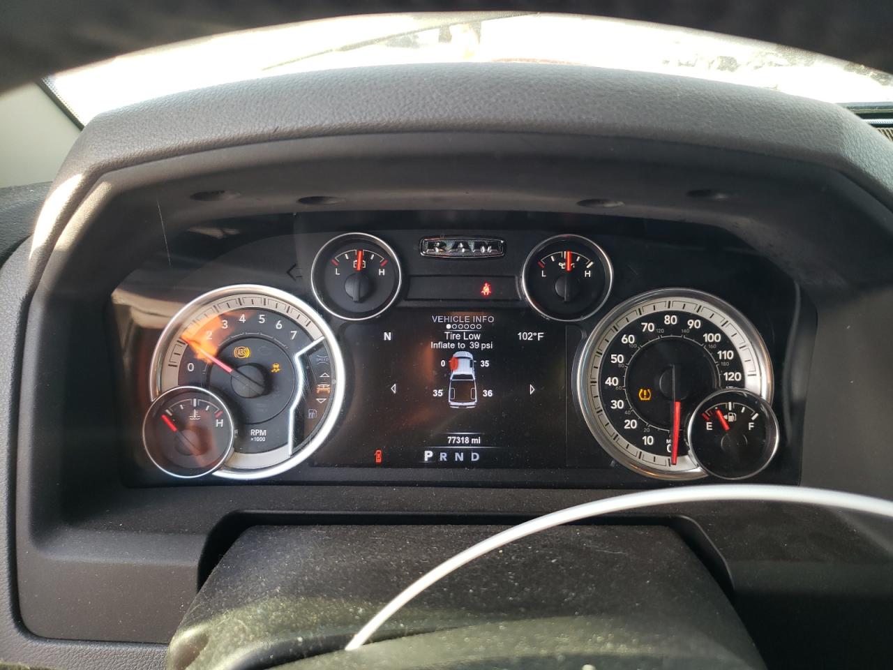 2015 RAM 1500 VIN 1C6RR6GT6FS651105 Copart auction photo, front end / side damage thumbnail 9