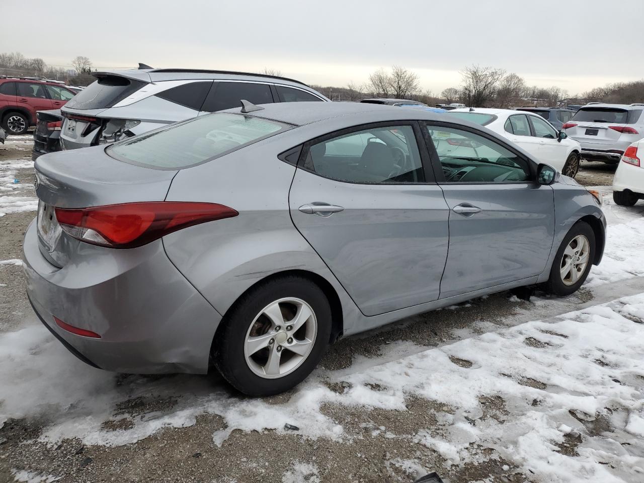 2014 Hyundai Elantra VIN KMHDH4AE6EU169754 Copart auction photo, front end damage thumbnail 3